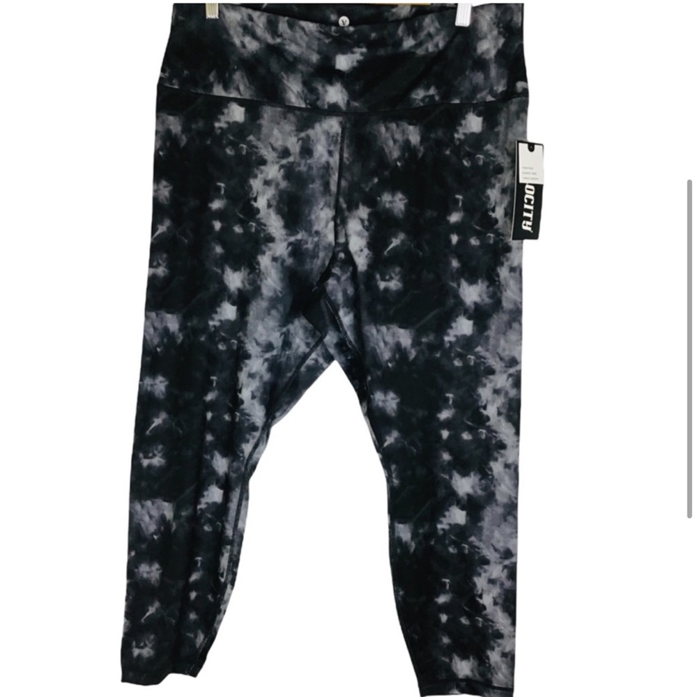 VELOCITY High Rise Tie Dye Leggings 3X - Picture 3 of 9